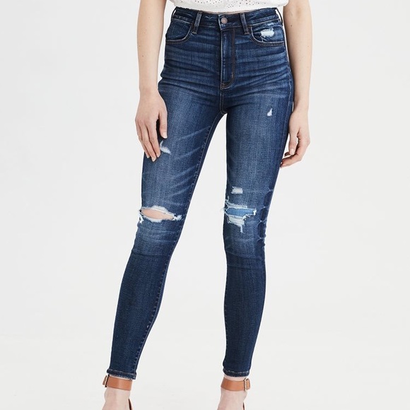 American Eagle Outfitters Denim - NEW Highest rise jeans, aged blue traveler